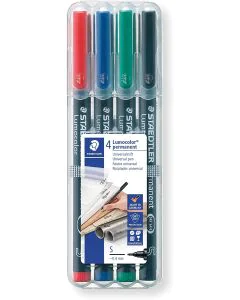 Photo Etui de 4 marqueurs permanents pour rétroprojecteur Lumocolor - 313 S STAEDTLER