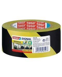 Photo Ruban adhésif de signalisation - Jaune/Noir TESA