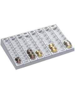Photo Monnayeur EURO  de 8 colonnes amovibles pour pièces 160780037 WEDO