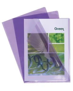 EXACOMPTA : Pochettes à coins A4 en pvc lisse - Violet