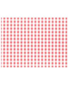 Set de Table - Vichy Blanc/Rouge : PAP STAR 