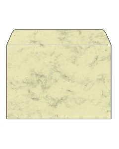 SIGEL DU203 : Lot de 25 enveloppes marbrées - 162 x 229 mm - Beige