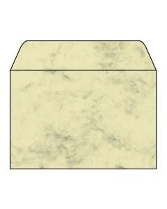 SIGEL DU011 : Lot de 25 enveloppes marbrées - 114 x 162 mm - Beige