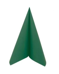 Serviettes de table Cocktail - 200 x 200 mm - Vert Sapin PRO NAPPE Lot de 50 image