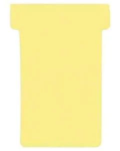 Photo Fiches T - Indice 2 - Jaune : FRANKEN Lot de 100