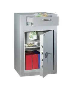 HARTMANN VULCAIN 130 :  Coffre-fort de dépôt de fonds - Serrure à clés ouvert