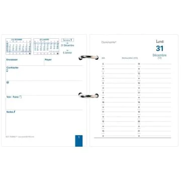 Recharge pour bloc éphéméride 2025 - BLOC PLANNING QUO VADIS