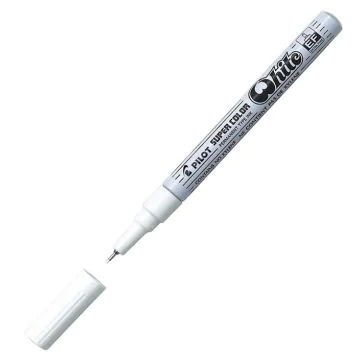Marqueur permanent SUPER COLOR Extrafin - Blanc : PILOT image