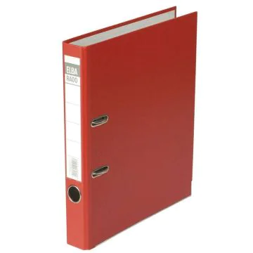 Classeur à levier - Dos 50 mm - Rouge : ELBA Rado Brillant Photo