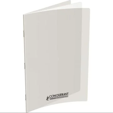 Photo Cahier Séyès / Grands carreaux Violet - Polypro - 96 pages - 240 x 320 mm CONQUERANT :