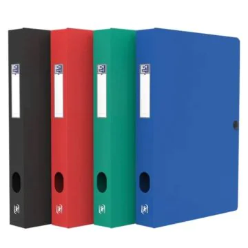 Boite de classement Memphis avec bouton - 40 mm - Assortiment : ELBA Visuel