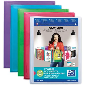 Protège-Documents Personnalisable de 40 Vues - Assortiment : OXFORD Polyvision Modèle