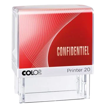 CONFIDENTIEL Tampon automatique COLOP 100657 (Encre Rouge)