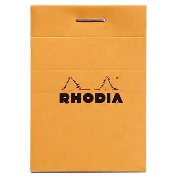 Bloc-Notes quadrillé - 52 x 75 mm A8 : RHODIA N°10 Couverture Orange Visuel
