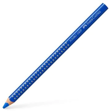 Crayon de couleur Jumbo GRIP - Bleu Cobalt : FABER CASTELL Visuel