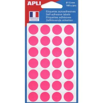 Pastilles adhésives 15 mm Rose AGIPA 111848 