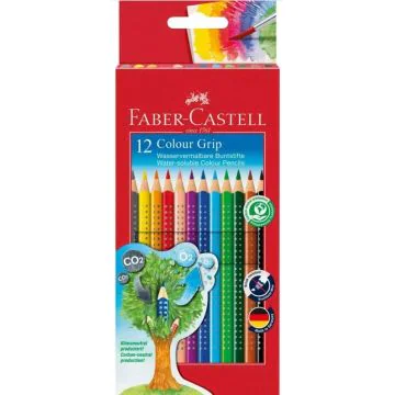 Etui de 12 Crayons de couleur Colour GRIP : FABER CASTELL Image