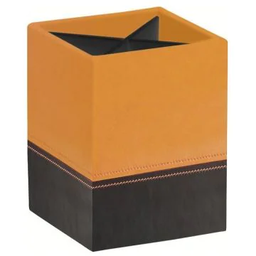 Pot à crayons 4 compartiments - Orange/Noir RHODIA
