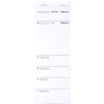 Bloc BRASSERIE Autocopiant Dupli - 260 x 95 mm COGIR 11891