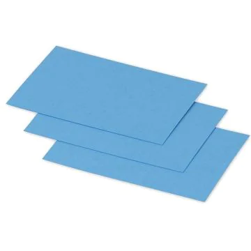 POLLEN : Lot de 25 Cartes en papier - 70 x 95 mm - Bleu turquoise Visuel