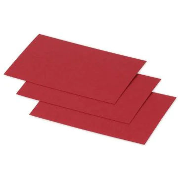 POLLEN : Lot de 25 Cartes en papier - 70 x 95 mm - Rouge groseille Photo
