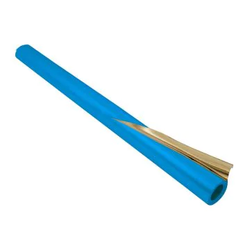 Feuille d'Aluminium - Bleu et doré - 500 x 780 mm : FOLIA Image