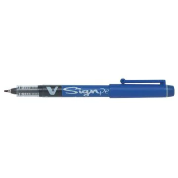 Stylo feutre V Sign Pen - Bleu : PILOT Visuel