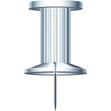 Exacompta : Boite de 25 Punaises - Cristal Push Pins 14712E