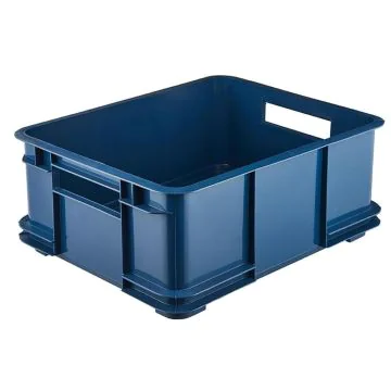 Bac de rangement Euro-Box L - 20 litres - Bleu : KEEEPER Bruno