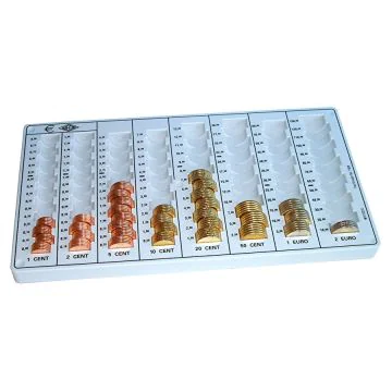 Monnayeur EURO compact avec 8 colonnes à pièces (Trieur à monnaie) 160100837 WEDO