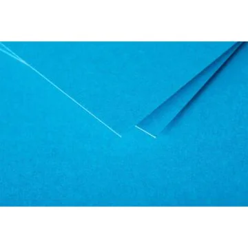 Lot de 25 Cartes en papier - C5 158 x 222 mm - Bleu turquoise : POLLEN Visuel