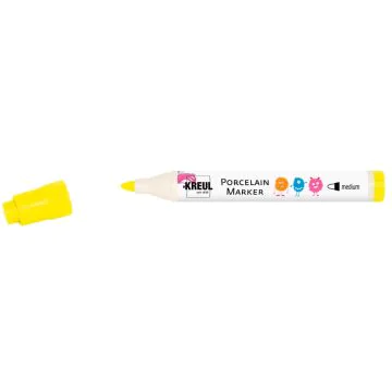 Marqueur pour porcelaine - 2-4 mm - Jaune canari : KREUL visuel