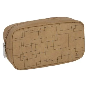 Trousse - Brun Motifs Géométriques : EXACOMPTA Eterneco image