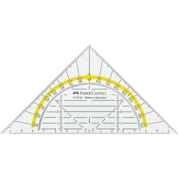 Équerre de Géométrie BK 1 sans poignée - 140 mm : FABER CASTELL Modèle