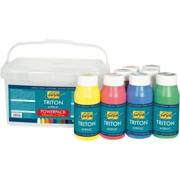 Boite de peinture acrylique Triton Acryl Basic - 750 ml - Assortiment : KREUL Modèle