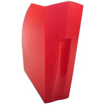Porte Revues - The Magazine - Rouge carmin translucide : EXACOMPTA image