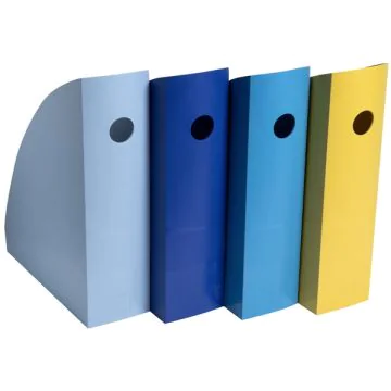 Porte-revues - Set de 4 - Mag Cube - A4 - Assortiment : EXACOMPTA Bee Blue image