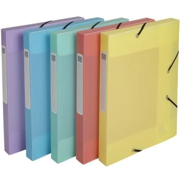 Boîte de classement Cartobox - Dos 25 mm - Assortiment : EXACOMPTA Chromaline Pastel image