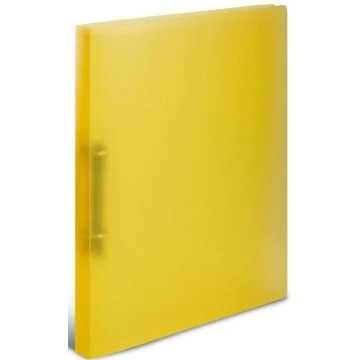 Classeur à 2 anneaux - Dos de 25 mm - Jaune Translucide HERMA