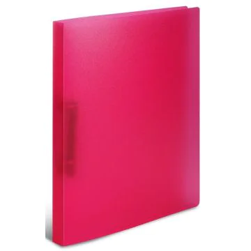 Classeur à 2 anneaux - Dos de 25 mm - Rose Translucide HERMA