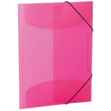 Chemise à élastiques A3 en PP translucide - Rose HERMA image