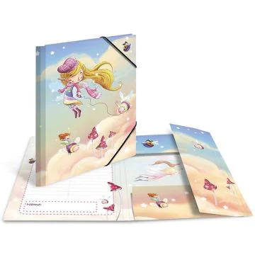 Chemise à élastiques A4 - Motif Danse des fées : HERMA Ecole Maternelle image