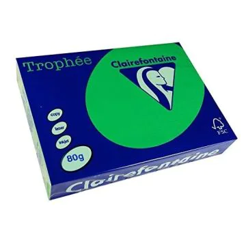 Ramette de papier Trophée de 500 feuilles A4 - Vert Billard CLAIREFONTAINE Ramette