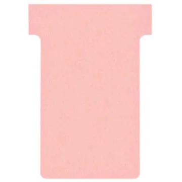 Fiches T - Indice 2 / 60 mm - Rose : NOBO Lot de 100 visuel