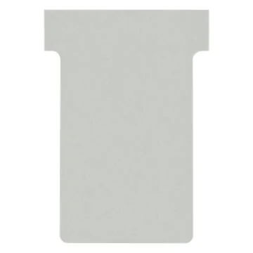 Fiches T - Indice 2 / 60 mm - Gris : NOBO Lot de 100 Modèle