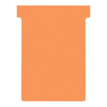 Photo Fiches T - Indice 3 / 92 mm - Orange : NOBO Lot de 100  réf. 2003009