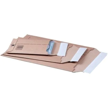 Pochette d'expédition carton solide adhésive - Marron - 352 x 520 x 52 mm - A3 : SMARTBOXPRO Image