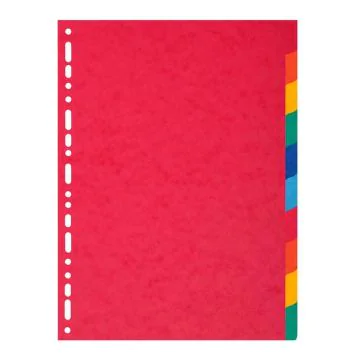 EXACOMPTA : Jeu de 10 intercalaires neutres en carte recyclée 2110E