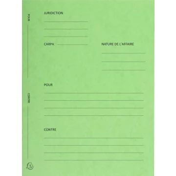 Dossier de plaidoirie  Avocat  - Vert tilleul  220103E Exacompta