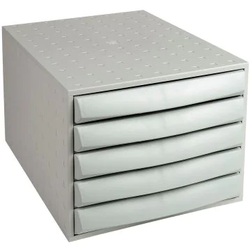 Caisson à 5 Tiroirs fermés - Gris lumière : EXACOMPTA Box Office image